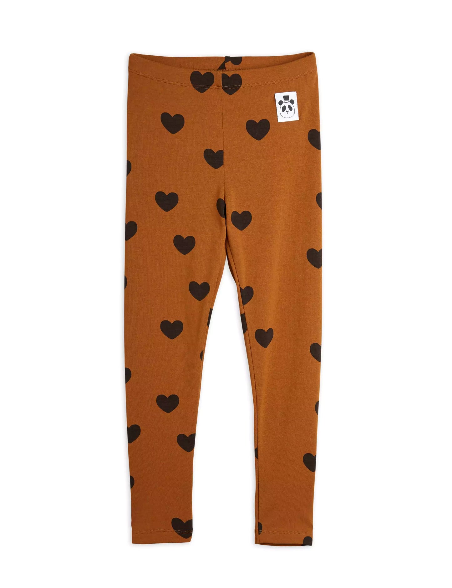 Mini Rodini Leggingsit - Ruskea - Sydän