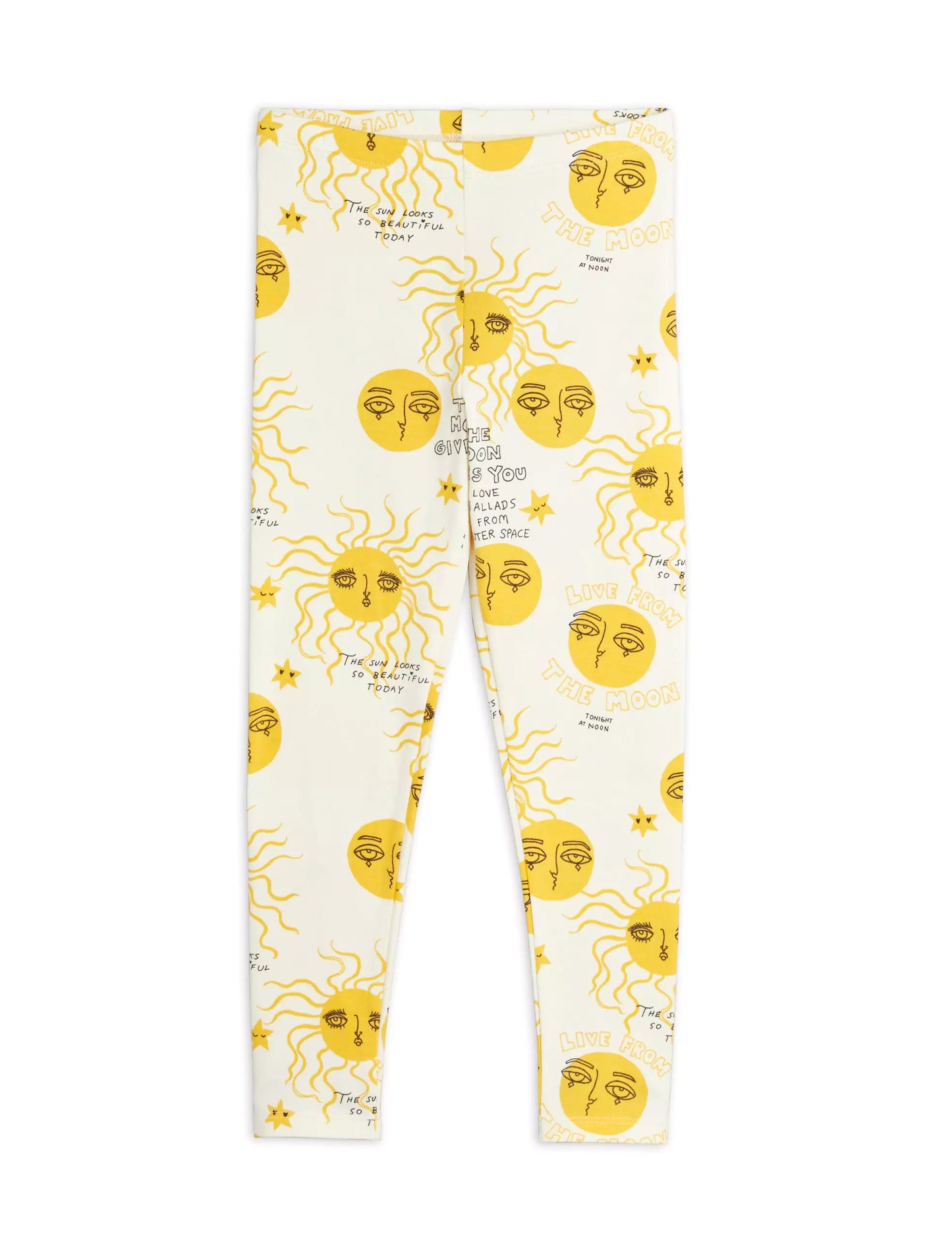 Mini Rodini Moon and Sun Leggingssit - Keltainen