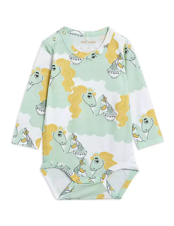 Mini Rodini Unicorn Noodles Body - Vihreä