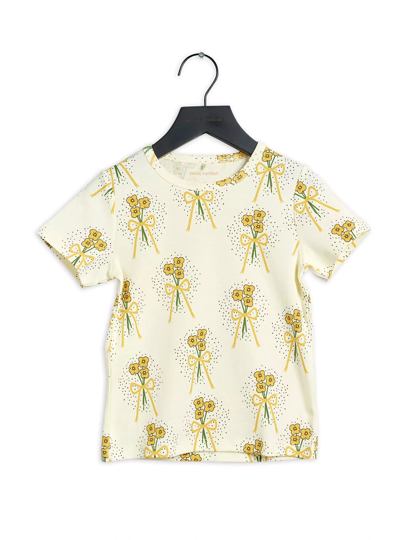 Mini Rodini Winterflowers T-paita - Keltainen