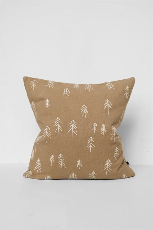 Fine Little Day Tall Brodeerattu Tyynynpäällinen, Ruskea