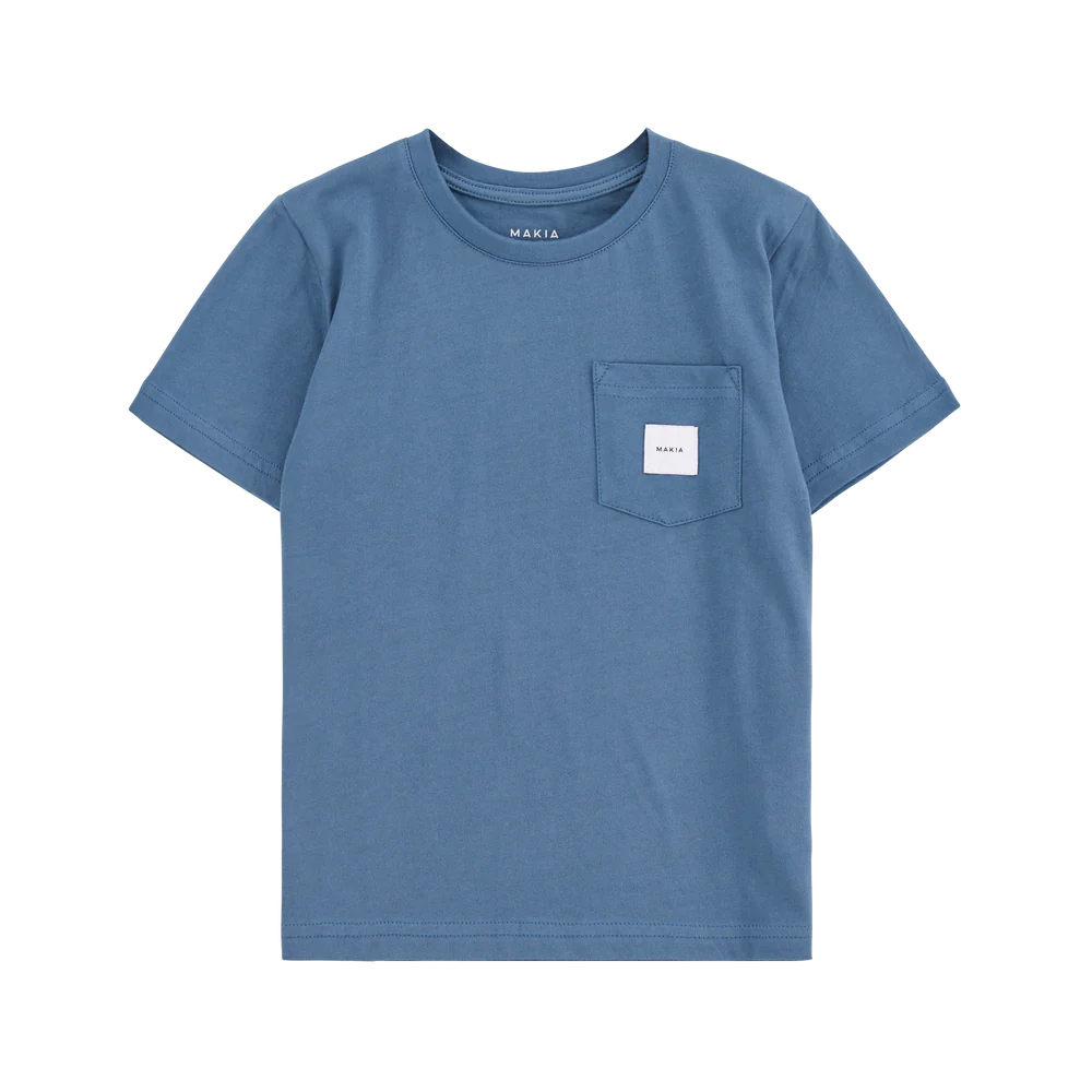 Makia Pocket T-Shirt - Ocean Blue
