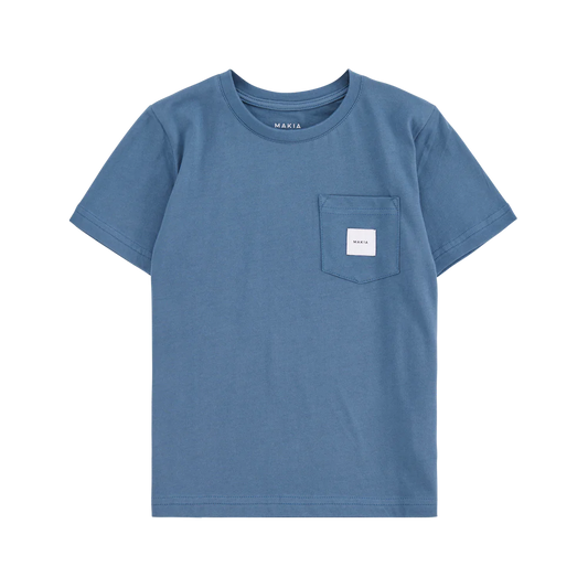 Makia Pocket T-Shirt - Ocean Blue