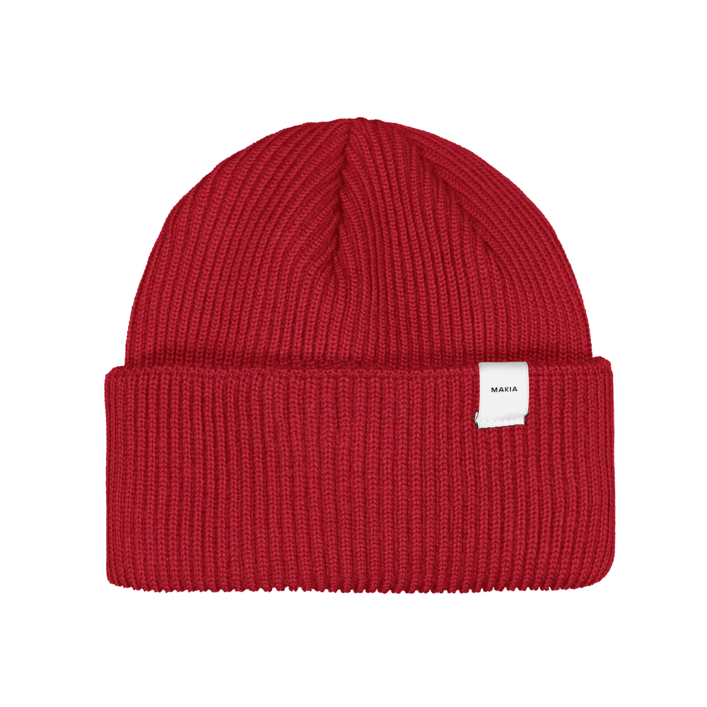 Makia Merino Cap - Punainen
