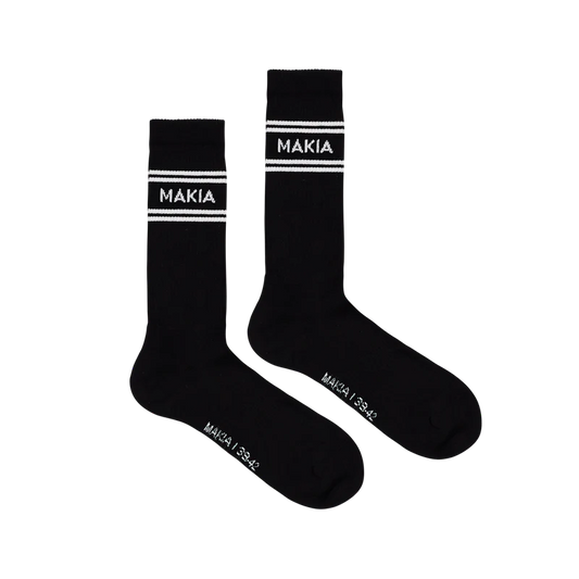 Makia Stripe Socks - Musta