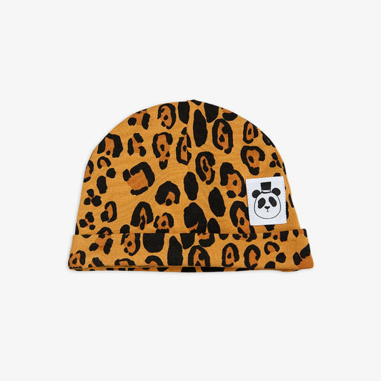 Mini Rodini Basic leopard baby beanie