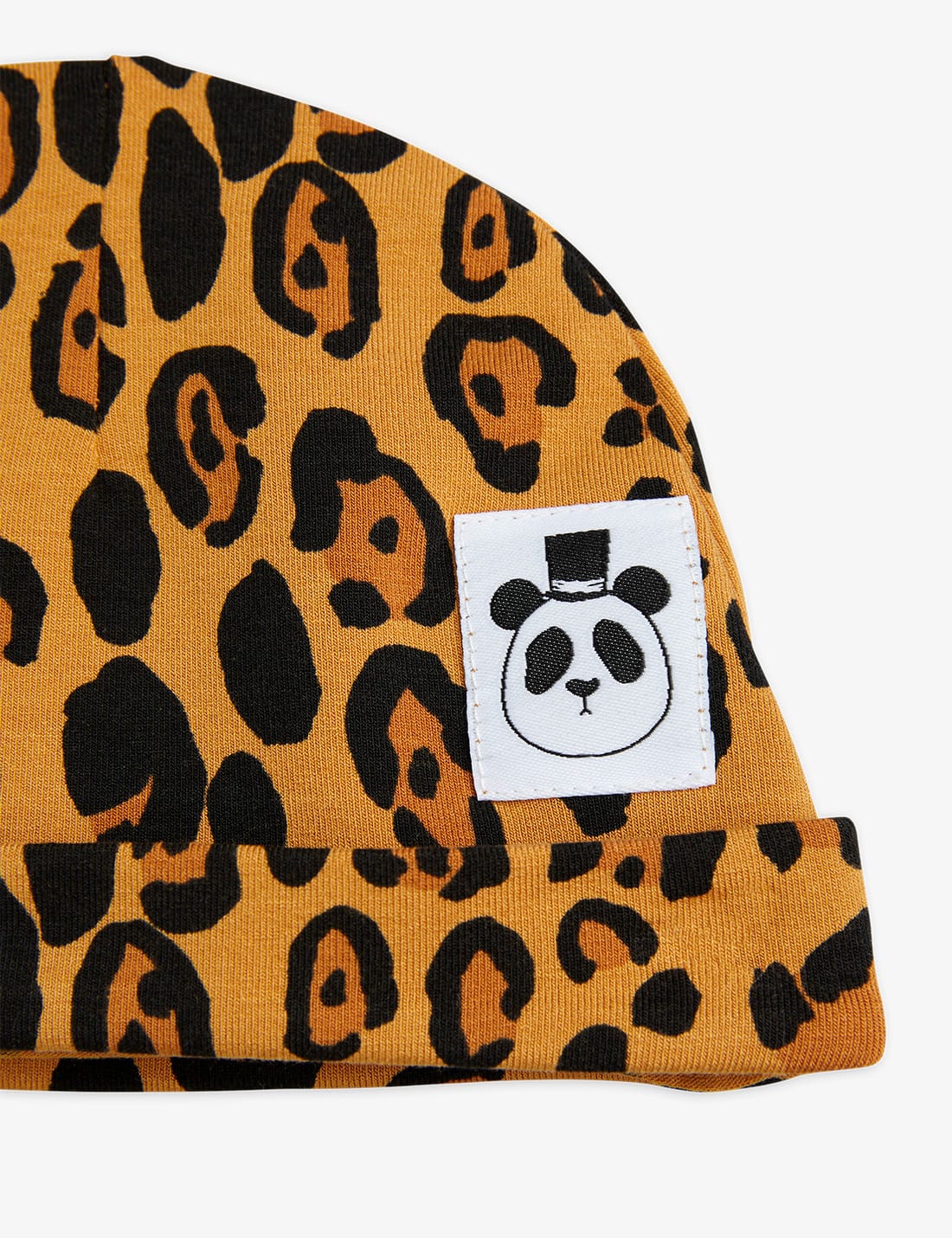 Mini Rodini Basic leopard baby beanie