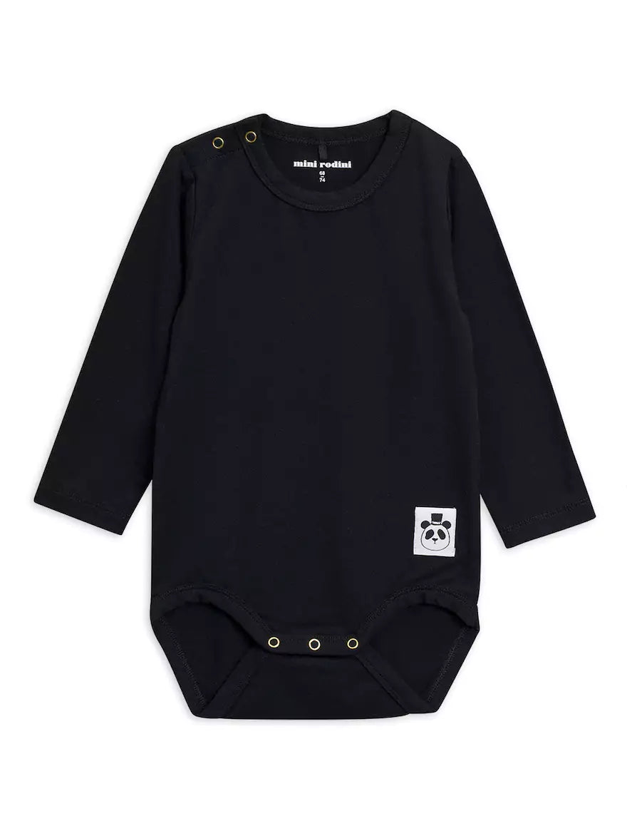 Mini Rodini Basic Pitkähihainen Body - Musta