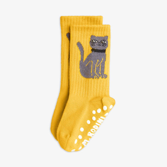 Mini Rodini Cat 1-pack anti-slip socks