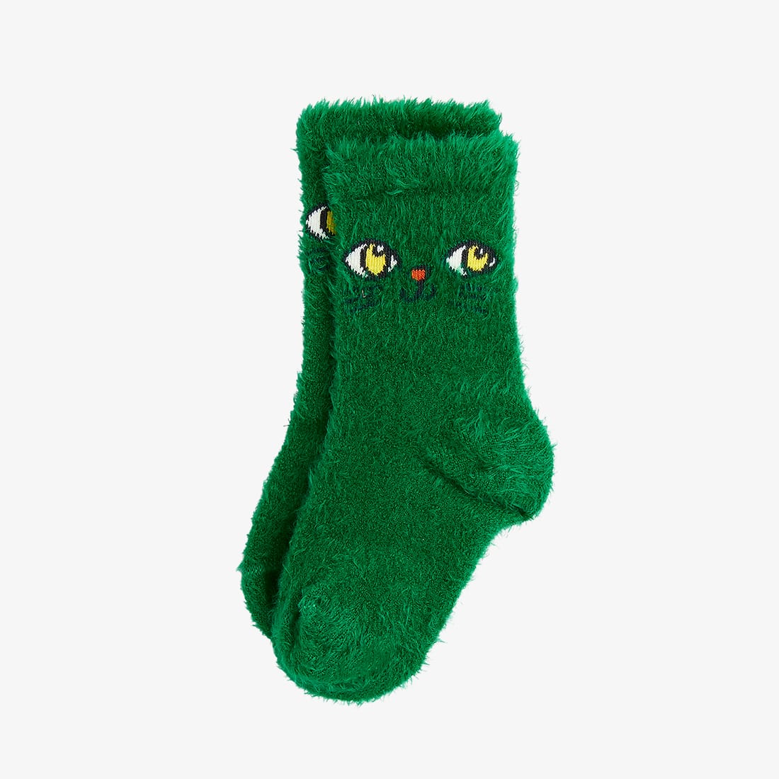 Mini Rodini Cat face fluffy sock