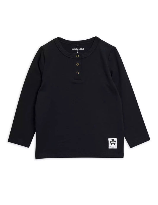 Mini Rodini Grandpa Pitkähihainen Paita - Musta