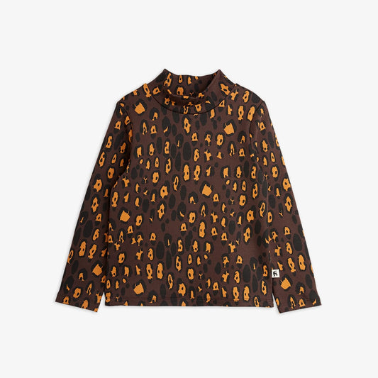 Mini Rodini Leopard aop brushed ls tee