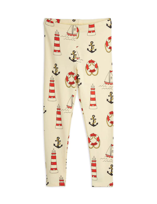 Mini Rodini Lighthouse Leggingssit - Keltainen