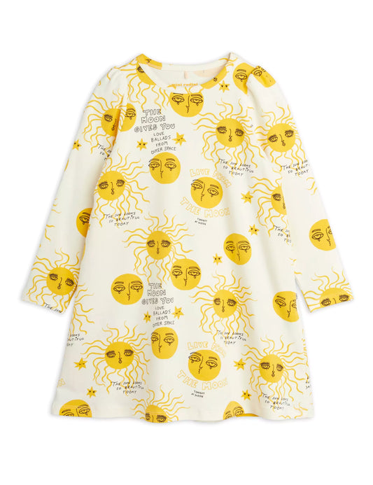 Mini Rodini Moon and Sun Mekko - Keltainen