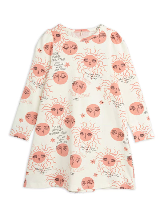 Mini Rodini Moon and Sun Mekko - Pinkki