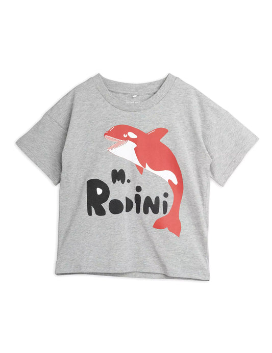 Mini Rodini Orca T-paita - Harmaa