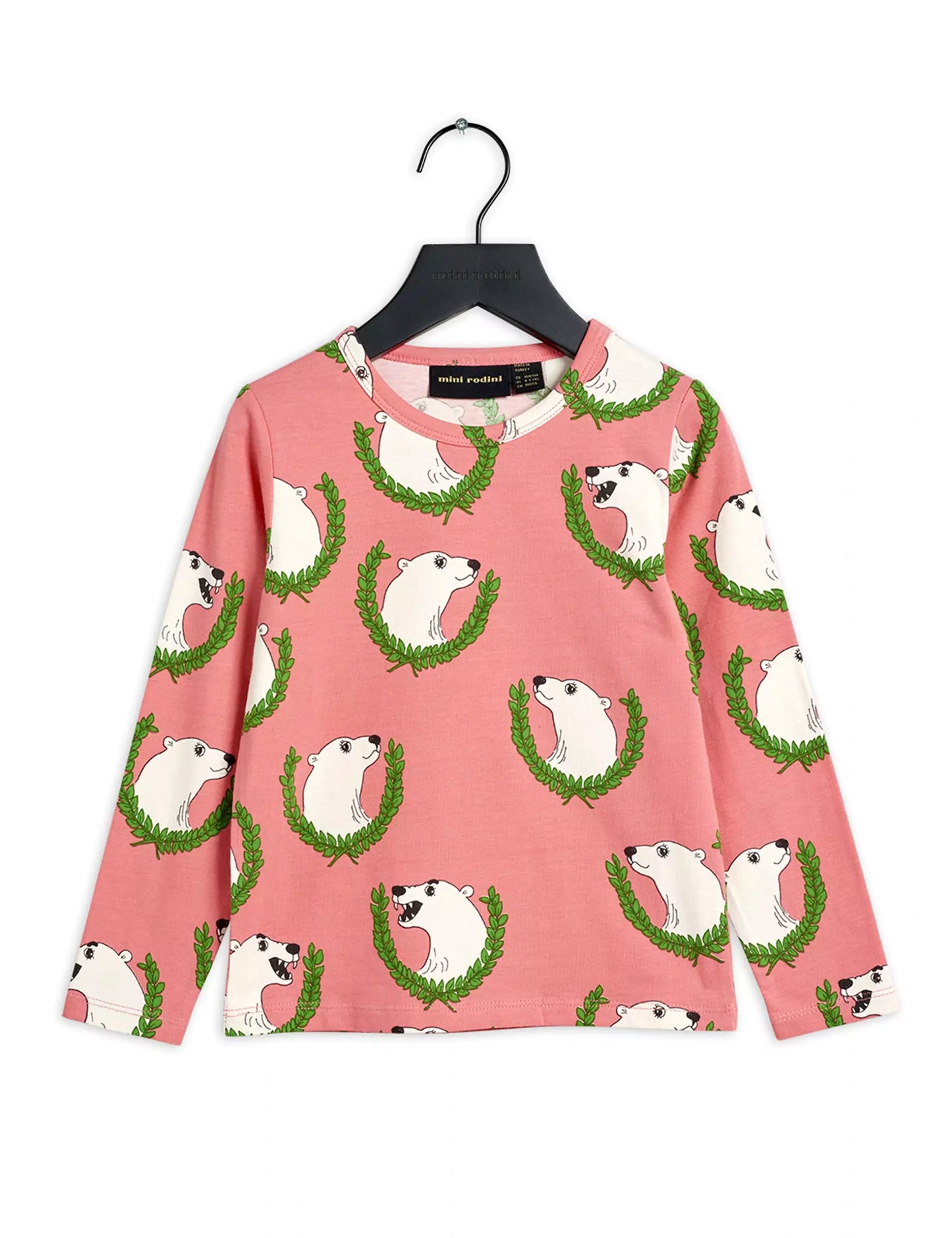 Mini Rodini Polar Bear Pitkähihainen Paita - Pinkki