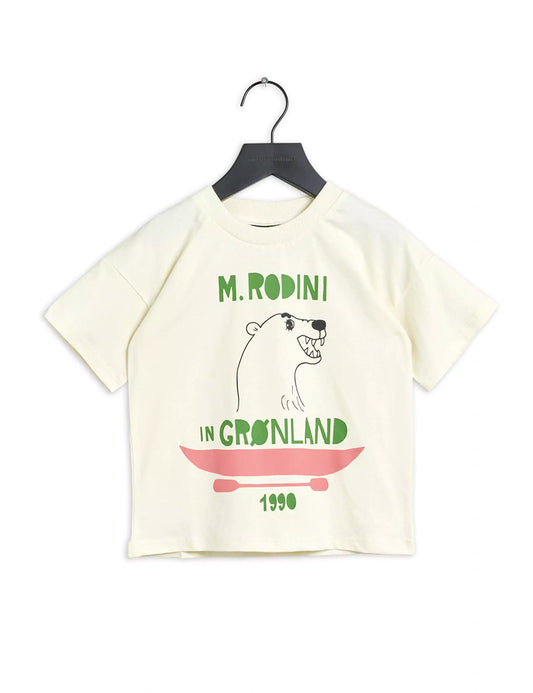 Mini Rodini Polar Bear T-paita - Luonnonvalkoinen