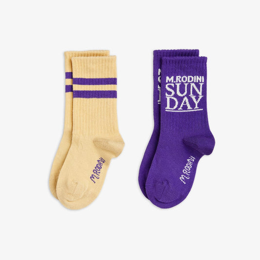Mini Rodini Sunday 2-pack socks