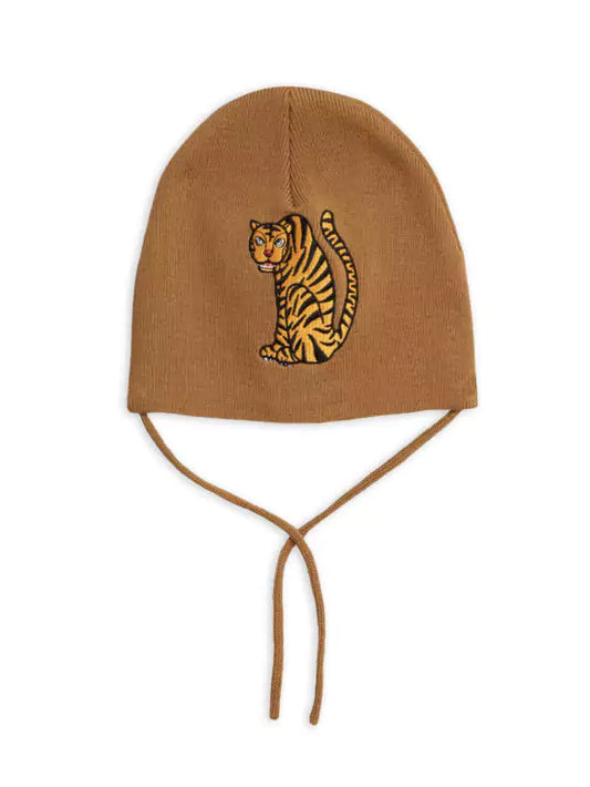 Mini Rodini Tiger Patch Hat - Ruskea