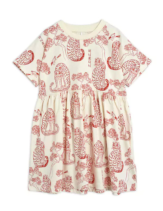 Mini Rodini Tigers Mekko Luonnonvalkoinen