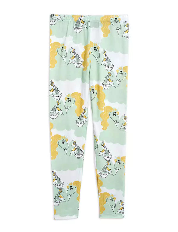 Mini Rodini Unicorn Noodles Leggingssit - Vihreä