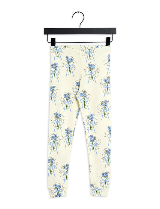 Mini Rodini Winterflowers Leggingssit - Sininen