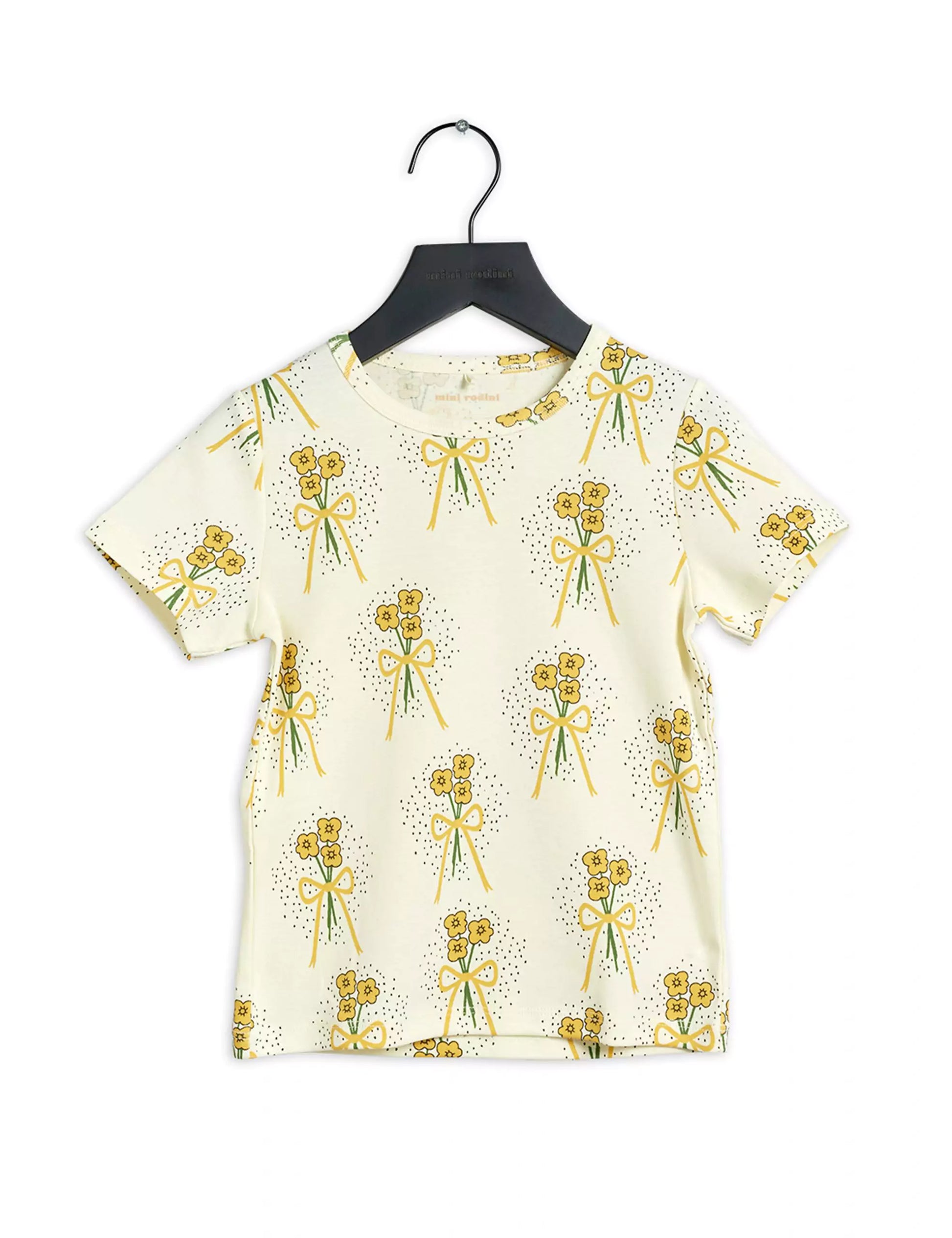 Mini Rodini Winterflowers T-paita - Keltainen