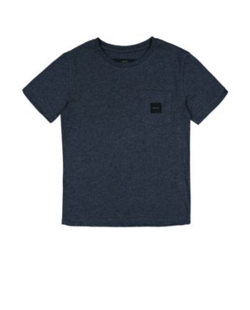 Makia Square Pocket T-paita - Tummanharmaa