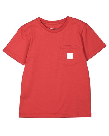 Makia Square Pocket T-paita - Punainen