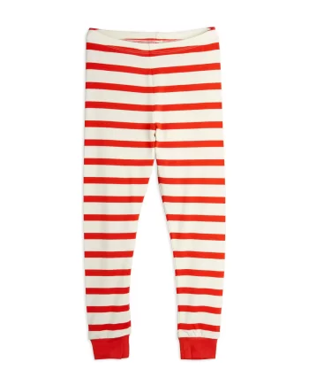 Mini Rodini Stripe Leggingssit - Punainen