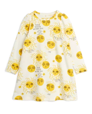 Mini Rodini Moon and Sun Mekko - Keltainen