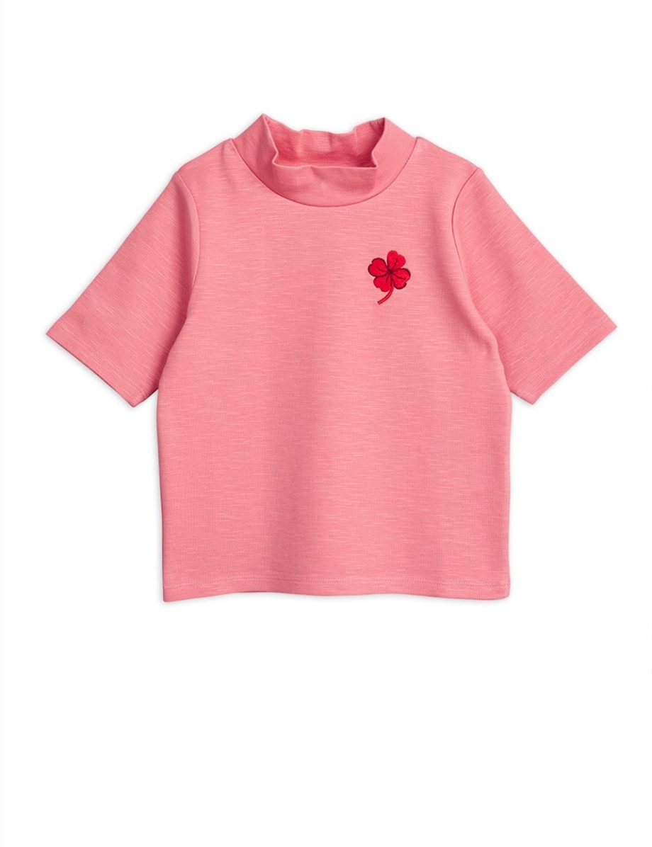 Mini Rodini Clover T-paita - Vaaleanpunainen